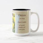 Yellow Tulips Garden Dream and Happiness Coffee Mugs
