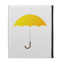 Yellow Umbrella iPad Folio Cases