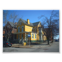 Yellow Victorian House at Virginia and Pearl Photo Art