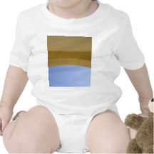 Yellow Wall Against Blue Sky Baby Bodysuit