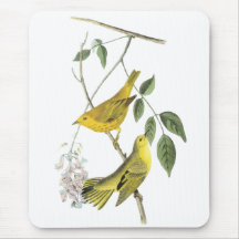 Yellow Warbler, John Audubon Mouse Pads