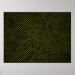 Yellow Warning Grunge Background Poster