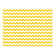yellow  white chevrons post cards