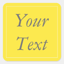 Yellow & White Thank You Stickers and Favor Labels