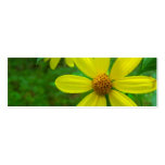 Yellow Wildflower Bookmark Business Card Template