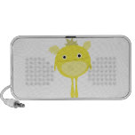 Yellow Winged Monster Doodle Mp3 Speakers