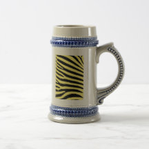 Yellow zebra mugs