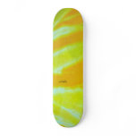 Yellow Zebra Print Deck Custom Skateboard