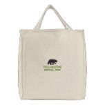 Yellowstone National Park Bear embroidered bags