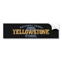 Yellowstone National Park in National Park Bumper Stickers