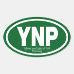 Yellowstone National Park Oval Sticker