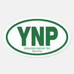 Yellowstone National Park Oval Stickers