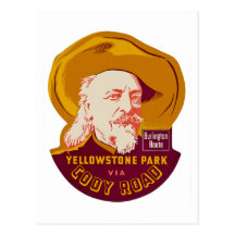 Yellowstone Park via Cody Road Post Card