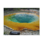 Yellowstone Thermal Spring In Morning postcards