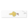 YellowTutuBalletSlippers030111 Bumper Sticker