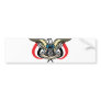 Yemen Official Coat Of Arms Heraldry Symbol Bumper Sticker