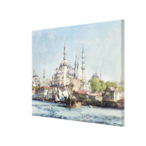 Yeni Jami and St. Sophia from the Golden Horn, pla canvas prints