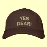 Yes Dear! Baseball Hat embroidered hats