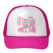 Yes Fake and Spectacular - Breast Cancer Hats