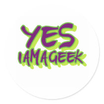 Yes I am a Geek stickers