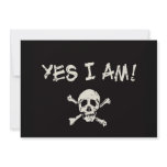 Yes I Am A Pirate Invitations
