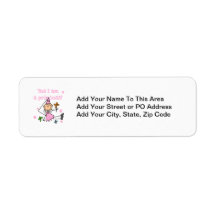 Yes I am a Princess Custom Return Address Label
