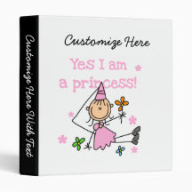 Yes I am a Princess Vinyl Binders