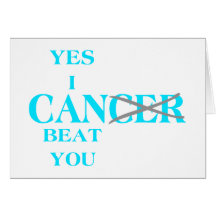 Yes I Can Beat Cancer Blue Cards