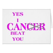 Yes I Can Beat Cancer Pink Cards