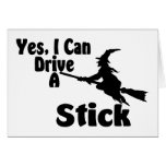 Yes, I Can Drive A Stick Card