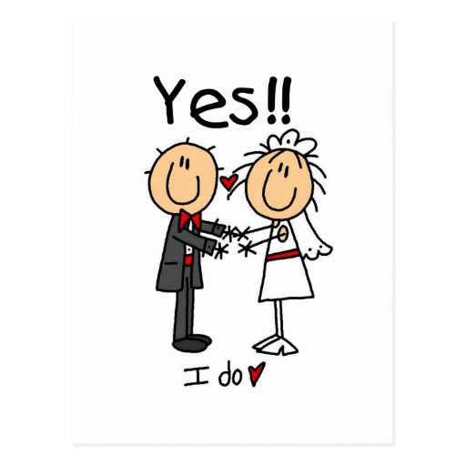 YES I Do Bride and Groom T-shirts and Gifts Post Cards