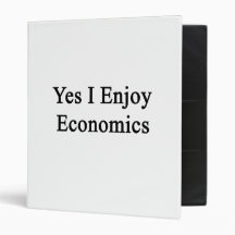 Yes I Enjoy Economics Vinyl Binder
