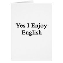 Yes I Enjoy English Cards
