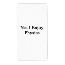 Yes I Enjoy Physics Custom Shipping Labels
