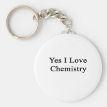 Yes I Love Chemistry Key Chain