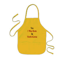 Yes I Was Born In North Korea Aprons