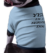 YES, I'M  A, SERVICE, DOG DOG TEE