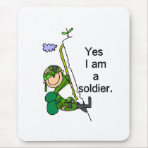 Yes I'm a Soldier Mouse Mats