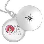 Yes They Are Fake Redhead Breast Cancer Survivor Pendants