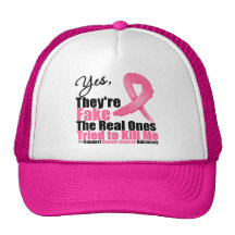YES They're fake....My real ones tried to kill me Mesh Hats