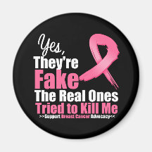 YES They're fake....My real ones tried to kill me Refrigerator Magnets