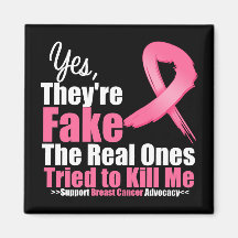 YES They're fake....My real ones tried to kill me Magnet