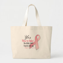 YES they're fake the real ones tried to kill me Canvas Bags