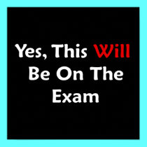 Yes, This Will Be On The Exam posters