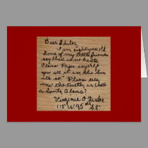 Yes, Virginia Christmas Card cards