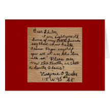 Yes, Virginia Christmas Card