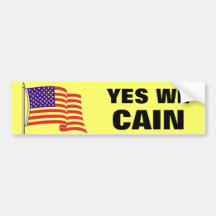 YES WE CAIN BUMPER STICKER