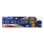 Yes We Cain! Herman Cain bumper stickers