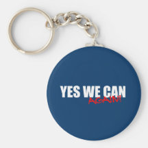 YES WE CAN AGAIN KEYCHAIN