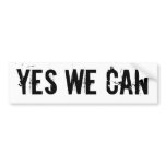 YES WE CAN - bmp sticker txt Bumper Stickers